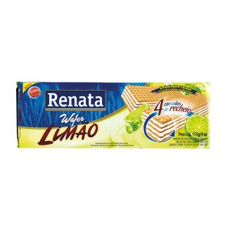 Wafer RENATA Limão Waffeln mit Limettenfüllung • Waffles with Lemon Filling