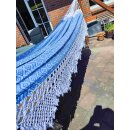Hängematte MIKONOS blau, für 2 Personen, 100% Baumwolle