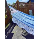 Hängematte MIKONOS blau, für 2 Personen, 100% Baumwolle