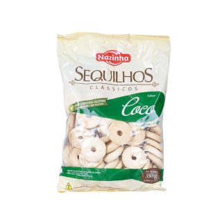 NAZINHA Kekse mit Kokosgeschmack - Sequilhos Sabor Coco, 350g