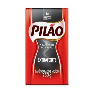 PILÃO Extra-Forte Gerösteter, Gemahlener Kaffee - Extra-Stark - Café Torrado e Moído, 250g