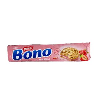Bono Recheado Morango NESTLÉ Doppelkeks mit Erdbeercreme • Sandwich-Biscuit with Strawberry Cream SONDERPREIS MHD 13.11.25