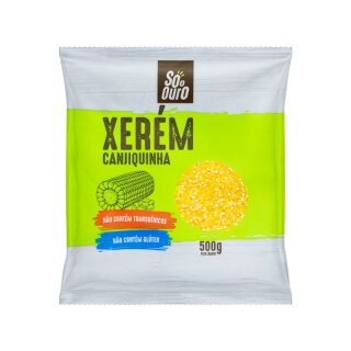 SÓ O OURO Gehackter Gelbmais, GMO-frei - Canjiquinha de Xerem não Transgenica, 500g