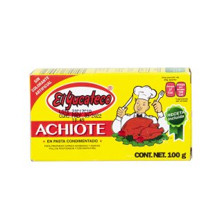 EL YUCATECO Achiote en Pasta - Achiote Gewürzpaste, 100g - SONDERPREIS MHD 02.08.2026